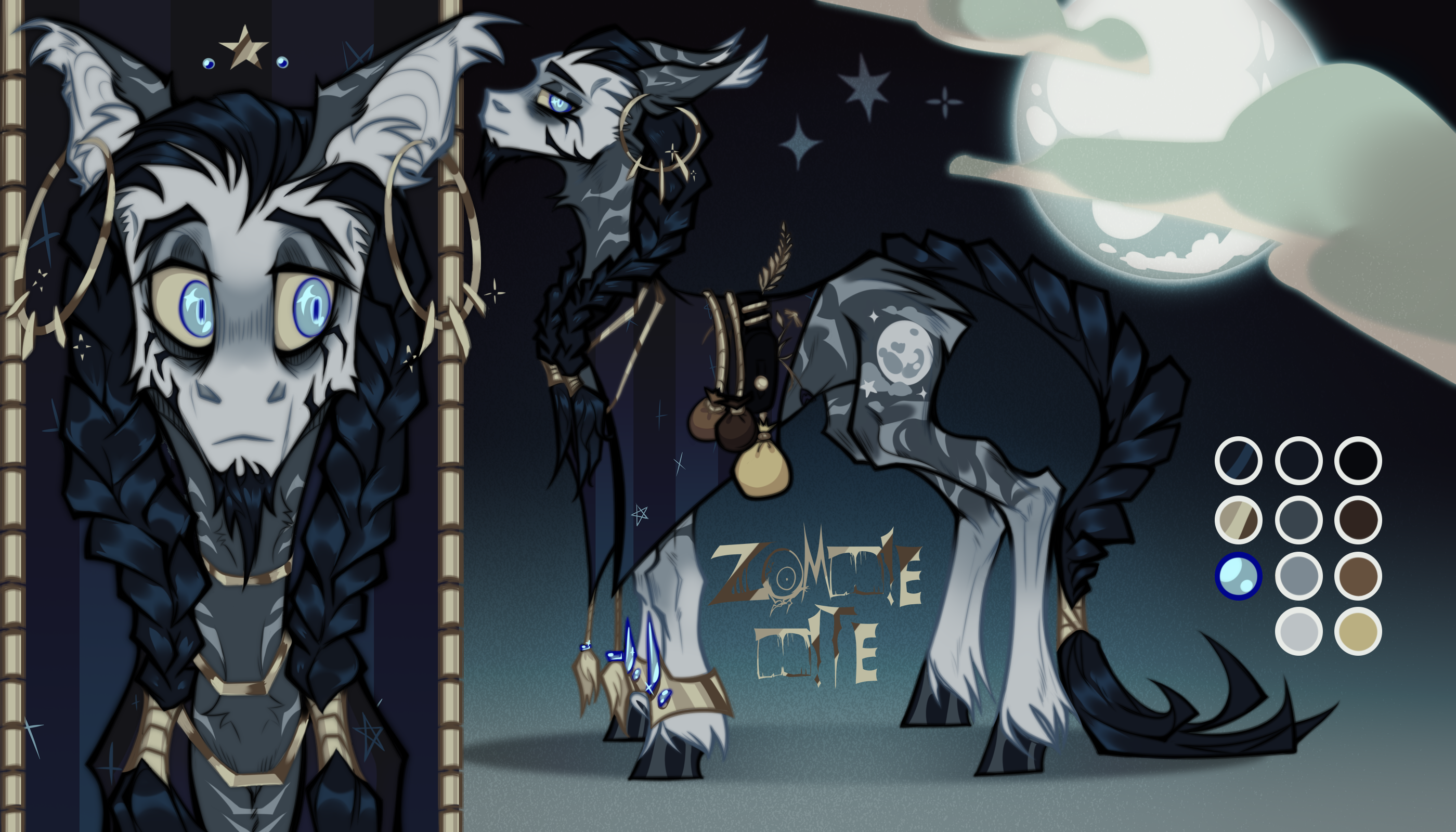 3461229 safe, artistz0mbiebite, oc, oc only, hybrid, zony