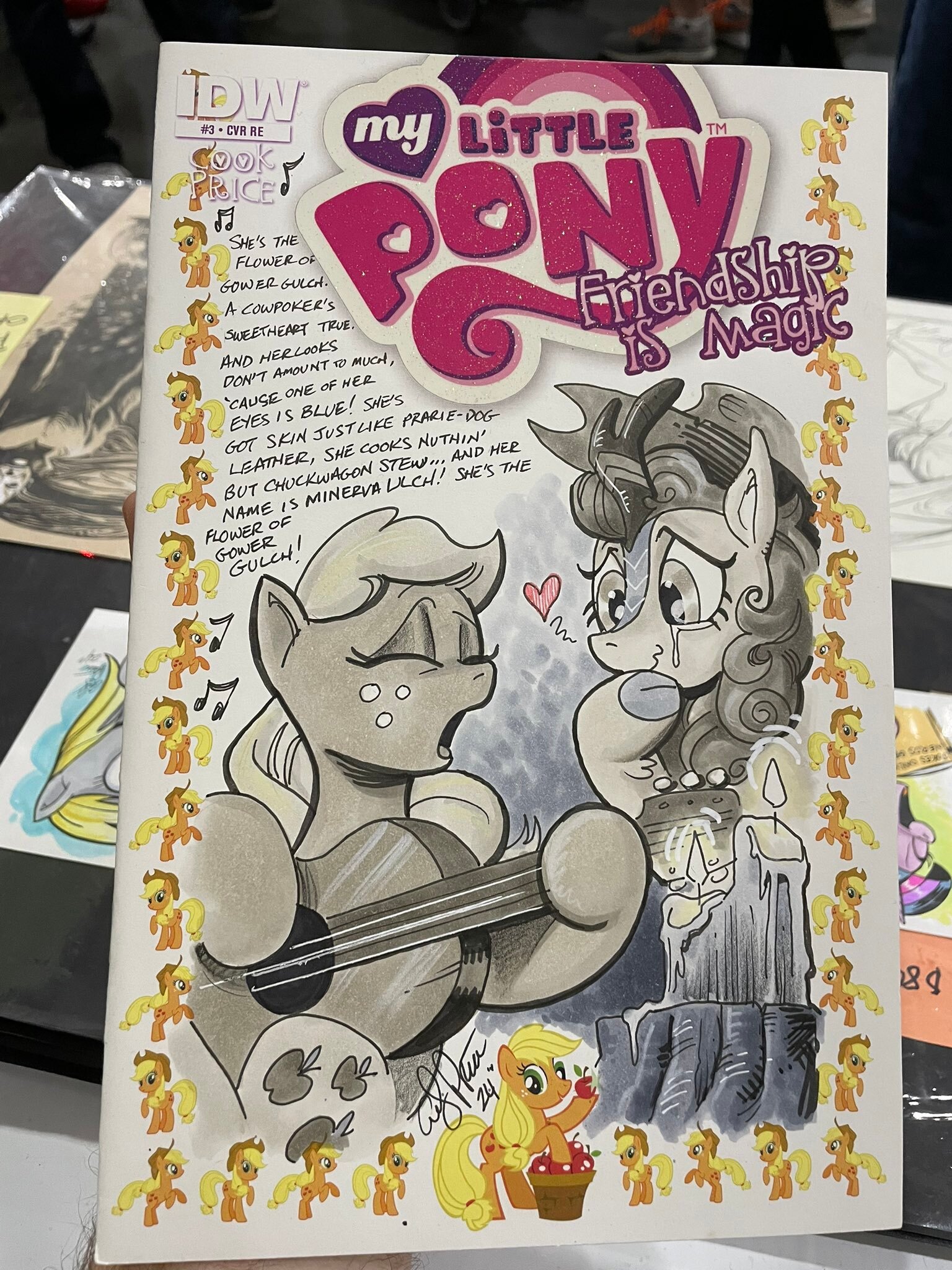 3468374 safe, artistandy price, applejack, autumn blaze, earth pony