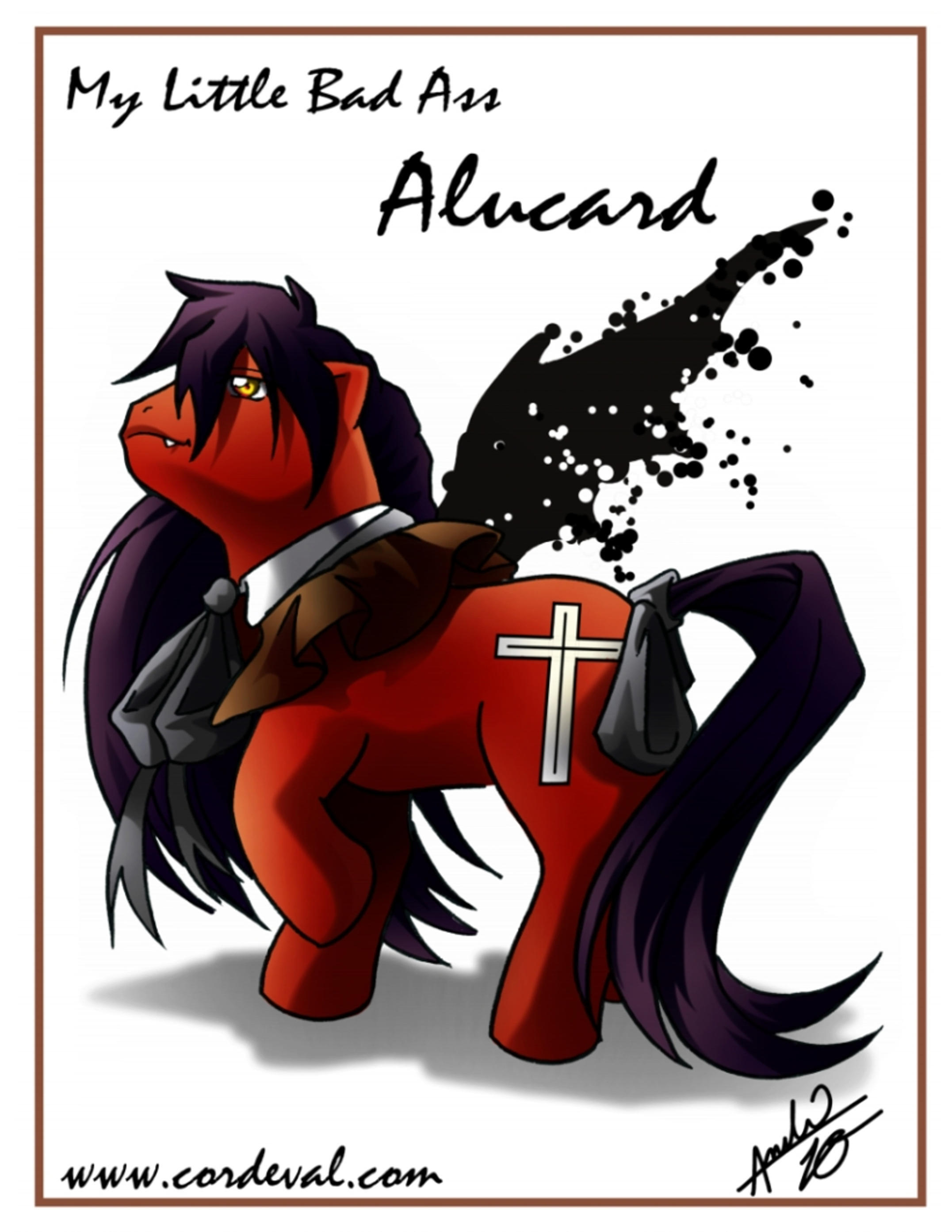 Mlp Hellsing #3473250 - safe, artist:amelie-ami-chan, pony, undead, vampire, series ...