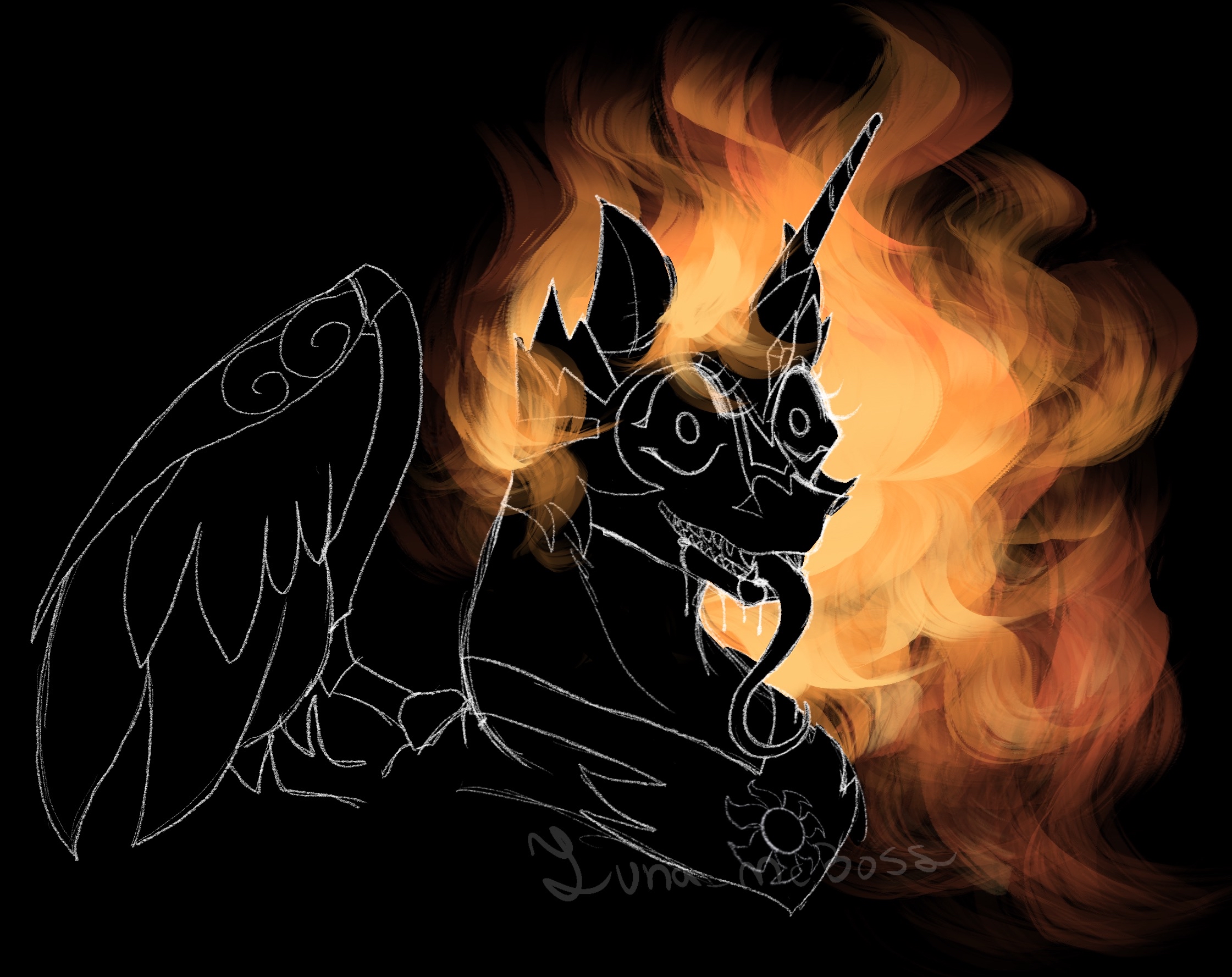 3473546 safe, artistluna_mcboss, daybreaker, alicorn, pony, mlp fim