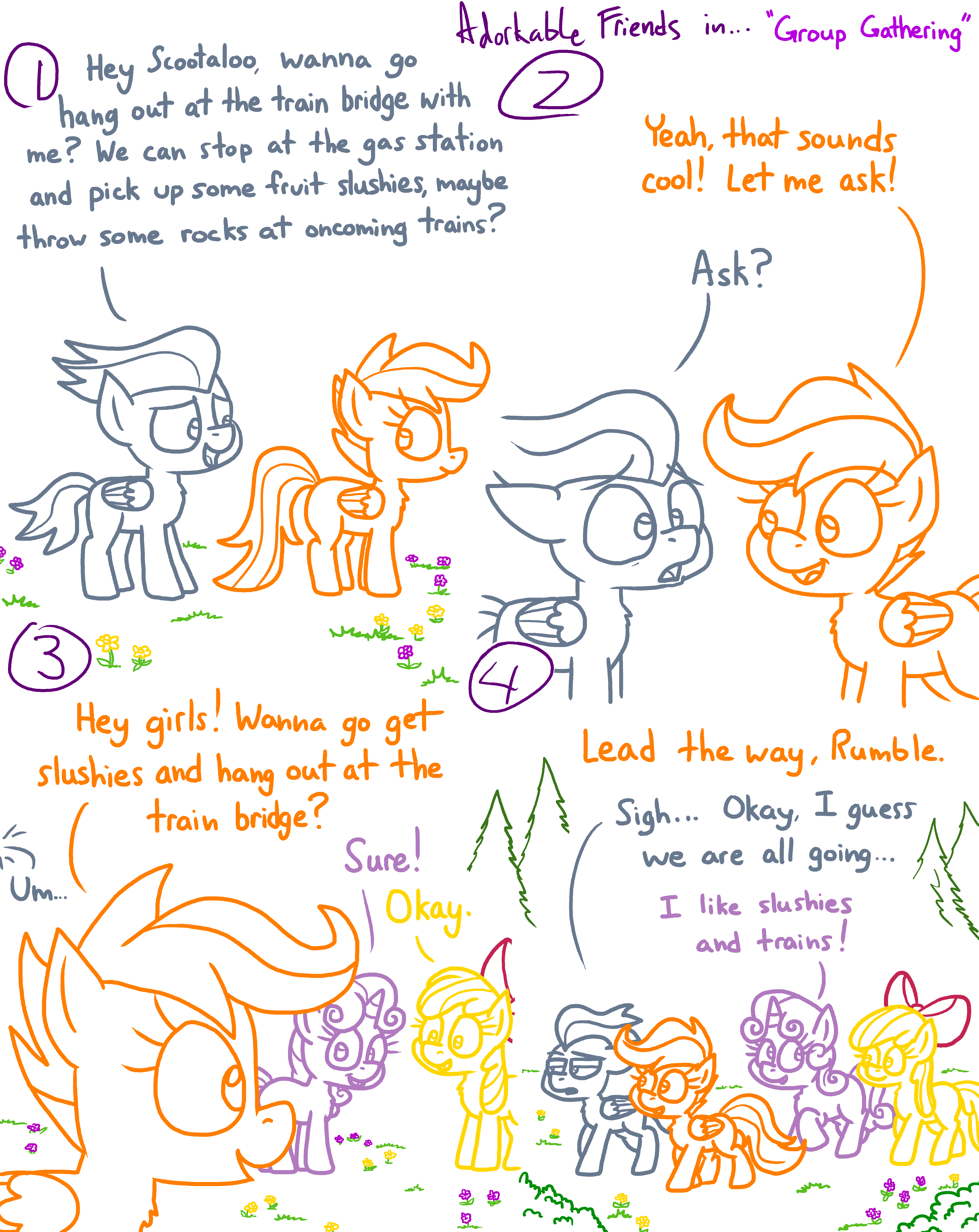 #3459292 - safe, artist:adorkabletwilightandfriends, apple bloom ...