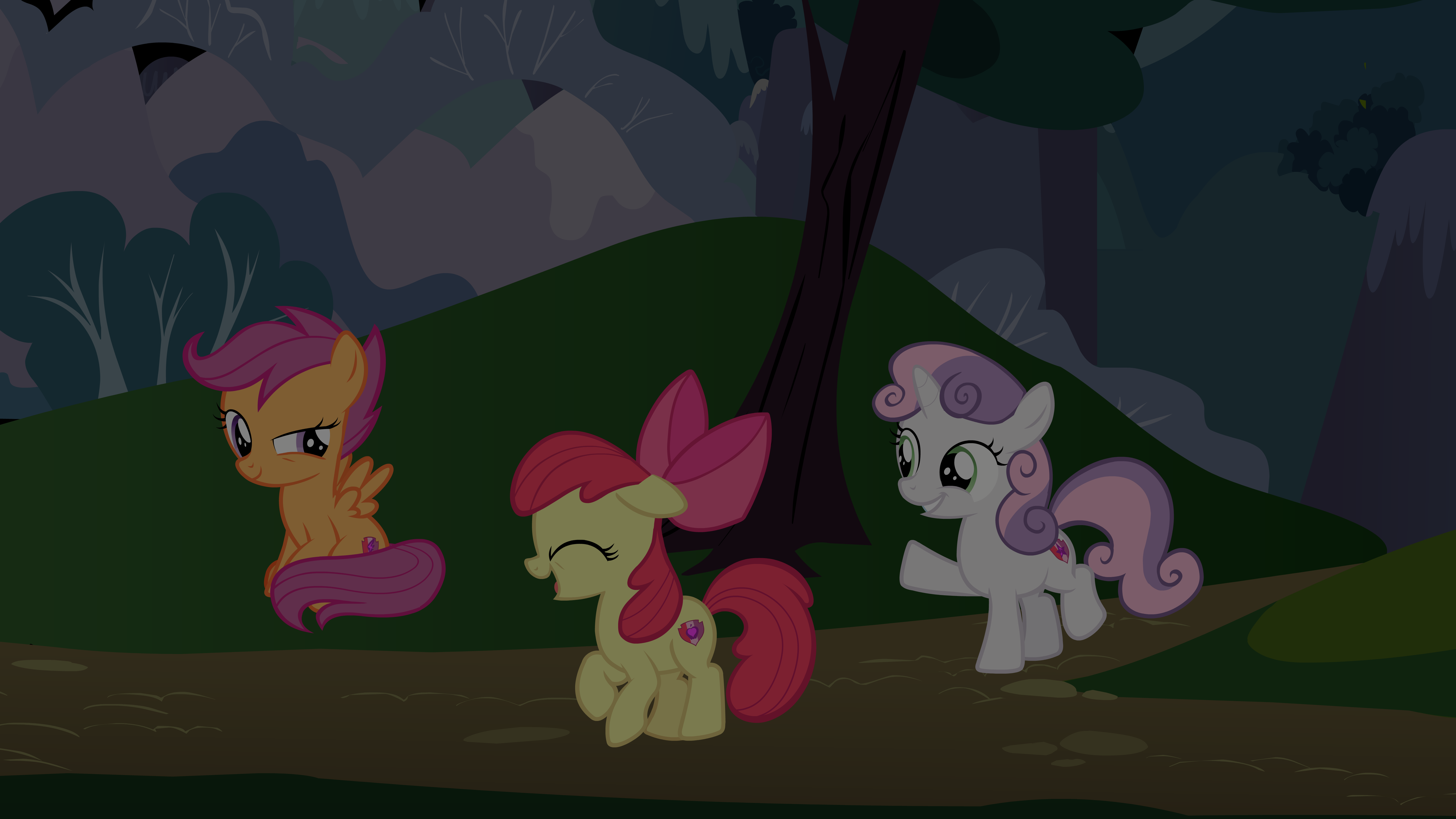 #3491952 - safe, artist:alicesponycorner, apple bloom, scootaloo ...