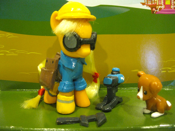 #3518105 - safe, applejack, winona, dog, earth pony, pony, g4, clothes ...