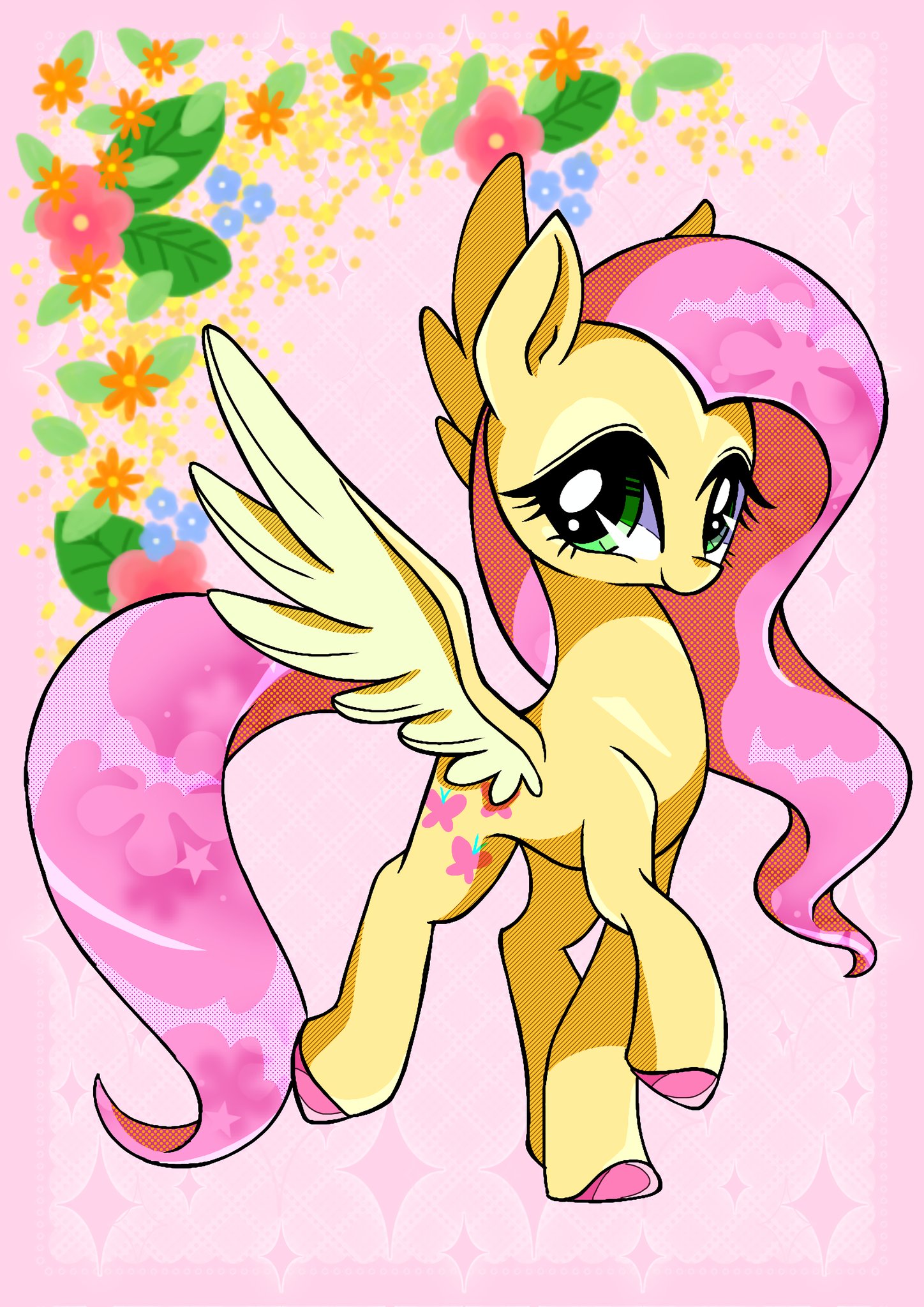#3304711 - safe, artist:stacy_165cut, fluttershy, pegasus, pony, g4