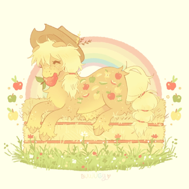 #3305113 - safe, artist:buwugy, applejack, earth pony, pony, g4 ...