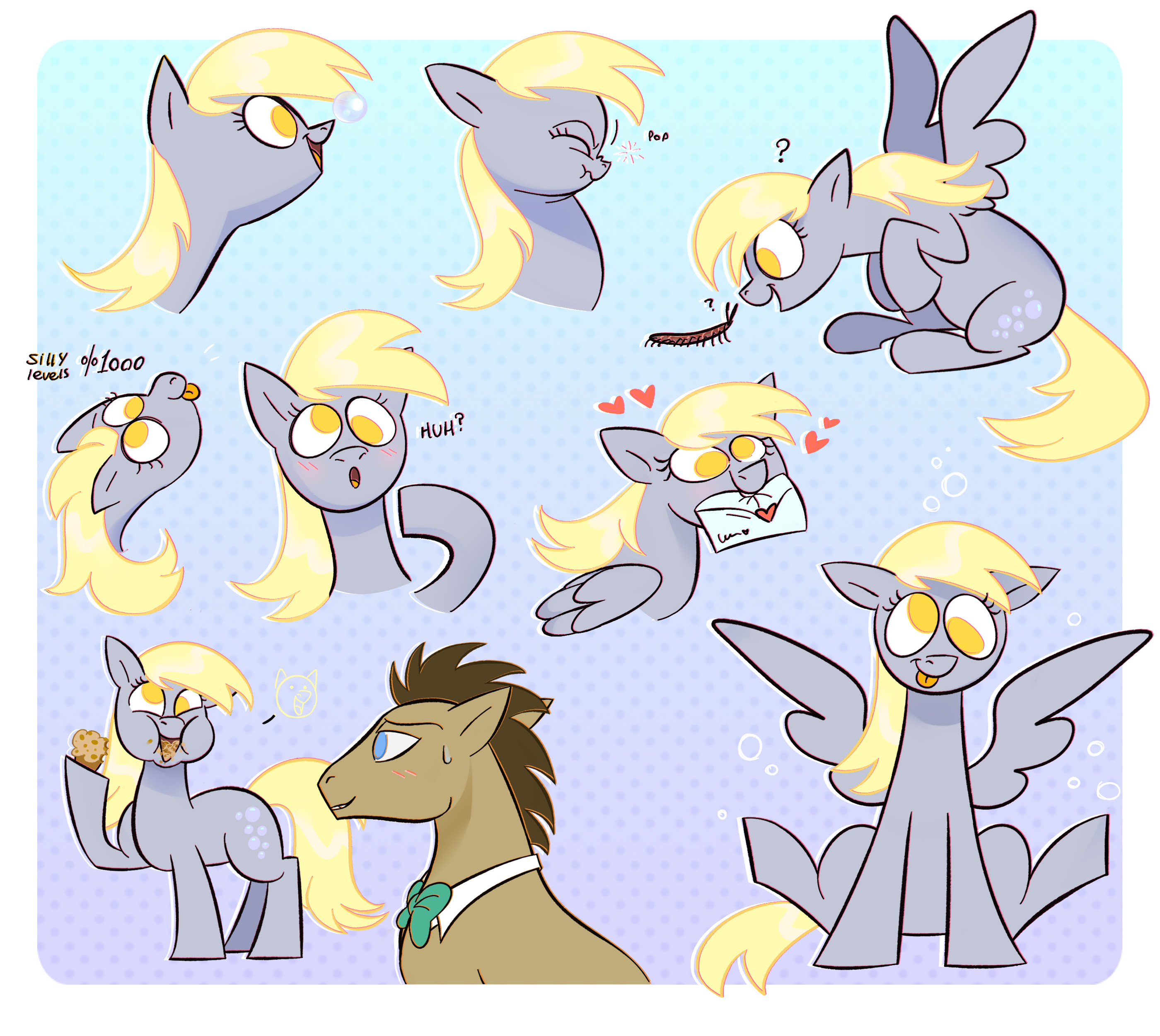 #3310482 - safe, artist:lafysaphy, derpy hooves, doctor whooves, time ...