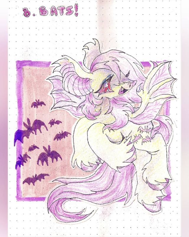 Flutterbat Colouring #3340909 - safe, artist:larvaecandy, fluttershy, bat, bat pony, pony ...