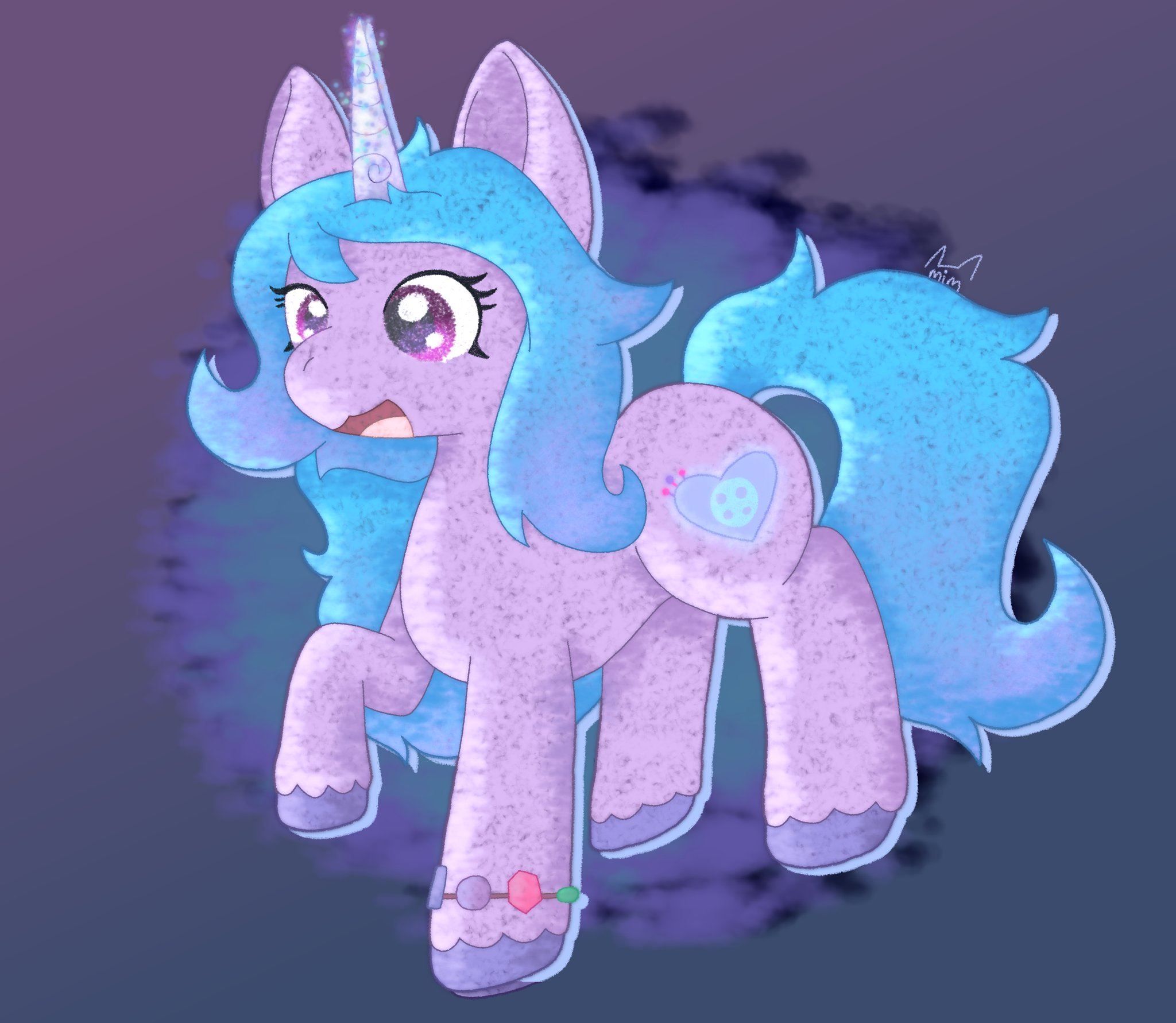 #3351060 - safe, artist:mimiqq, izzy moonbow, pony, unicorn, g5 ...