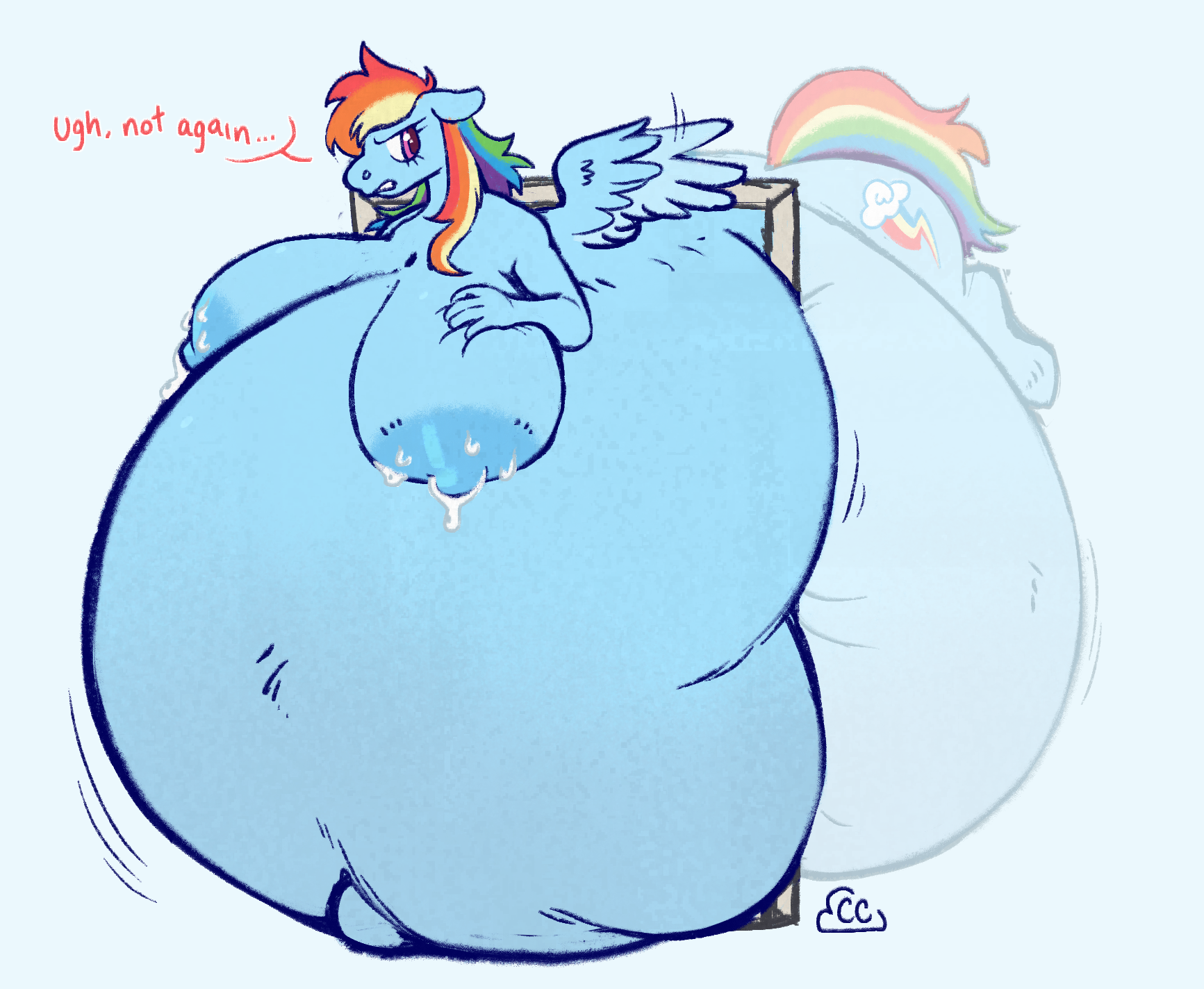 3379268 Questionable Artist Cloudcrime Rainbow Dash Pegasus