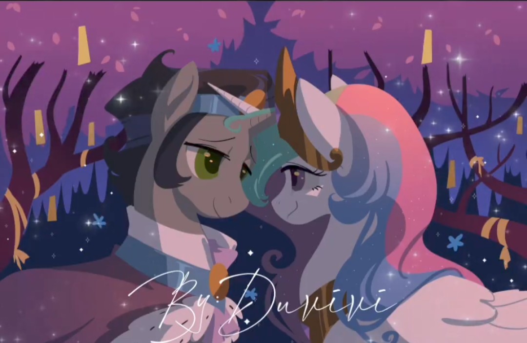 Safe Artist Duvivi Idw King Sombra Princess Celestia