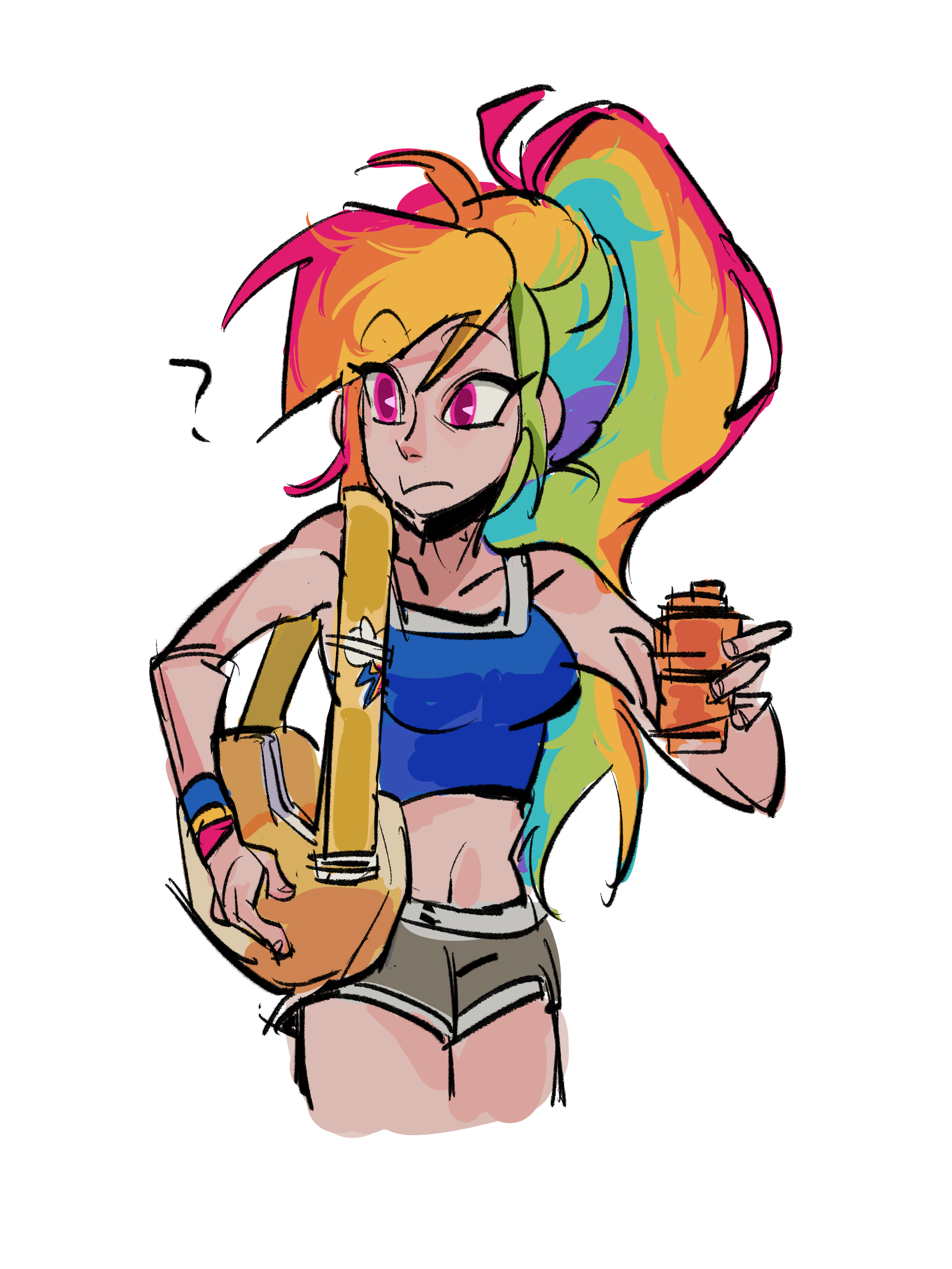 3404333 Safe Artist Ember420 Rainbow Dash Human G4 Human