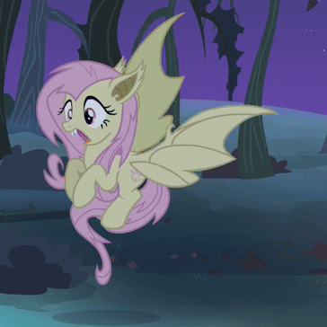 #3407780 - safe, edit, edited screencap, screencap, fluttershy, bat ...