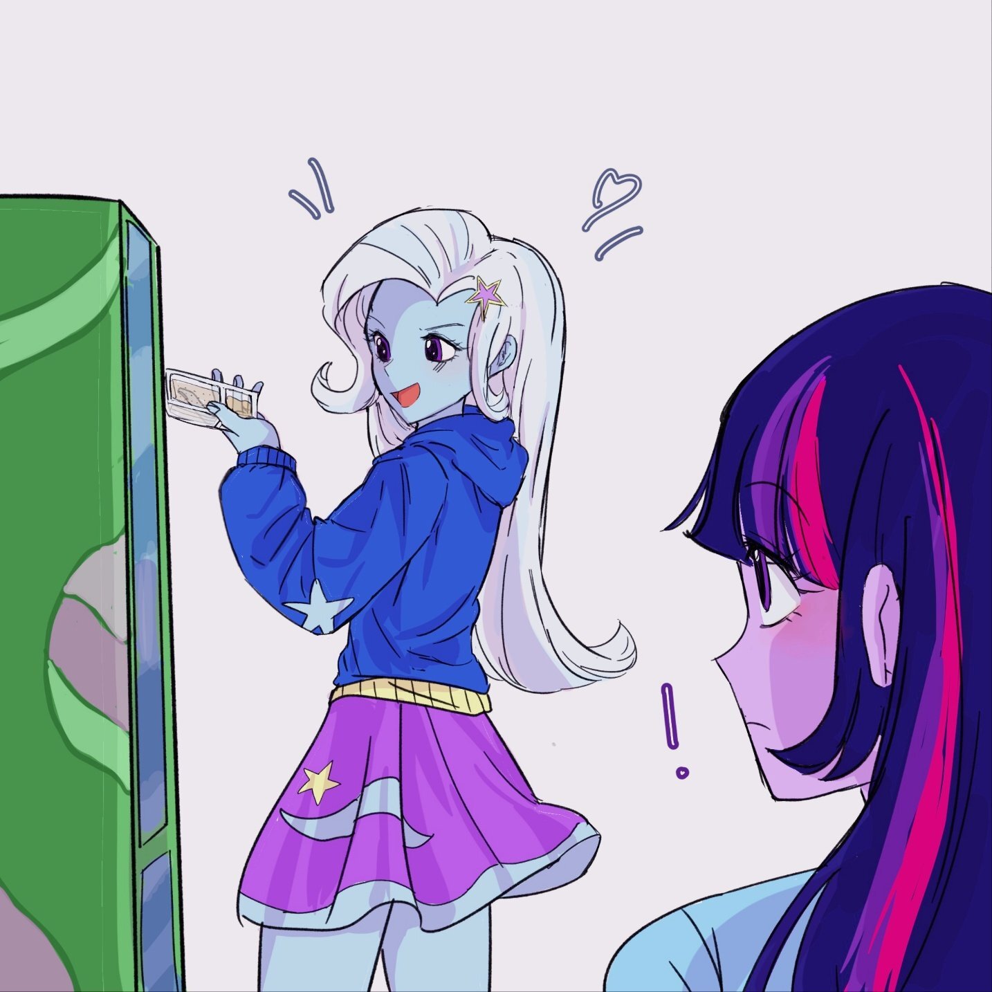  3431565 safe artist dusknebula trixie twilight sparkle human