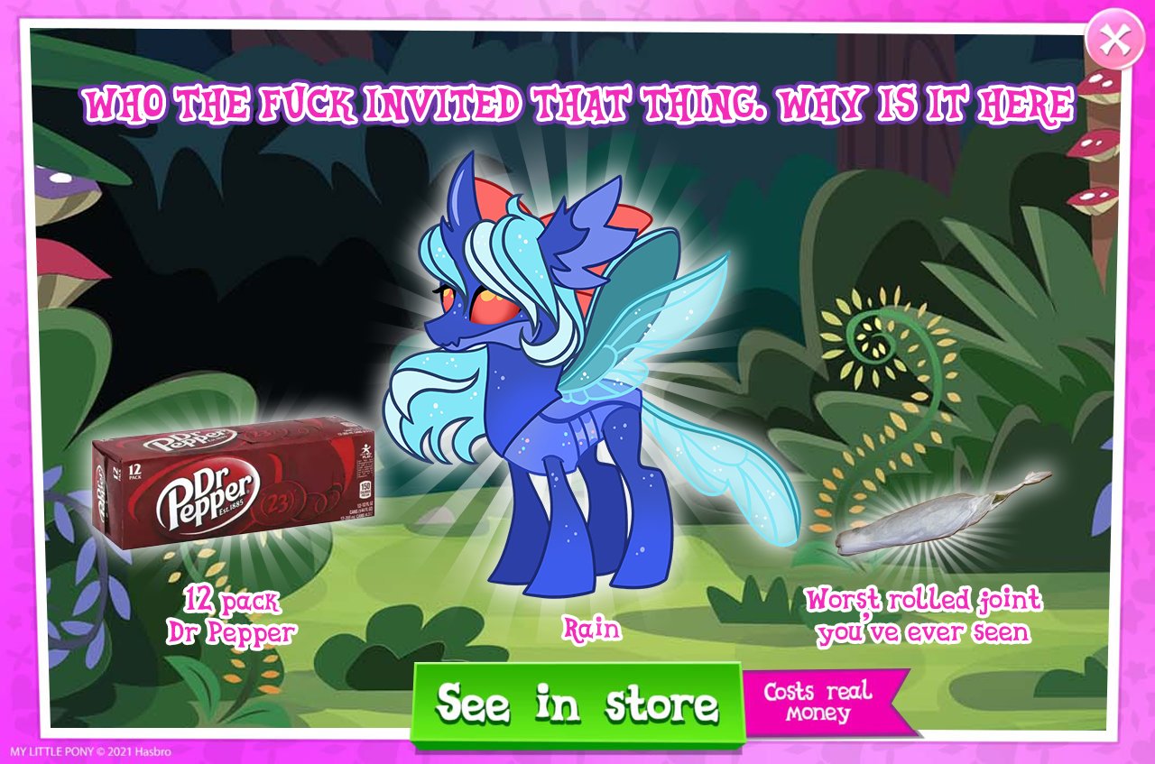 3415780 safe, artistpastacrylic, gameloft, oc, ocsummer rain