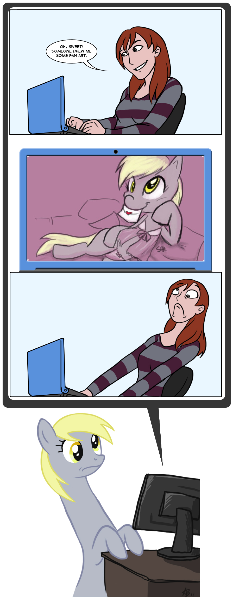 #3538248 - suggestive, derpy hooves, human, pegasus, g4, breasts ...