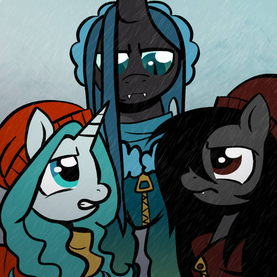 aleta basil and chrysalis, i lowkey dont like this drawing