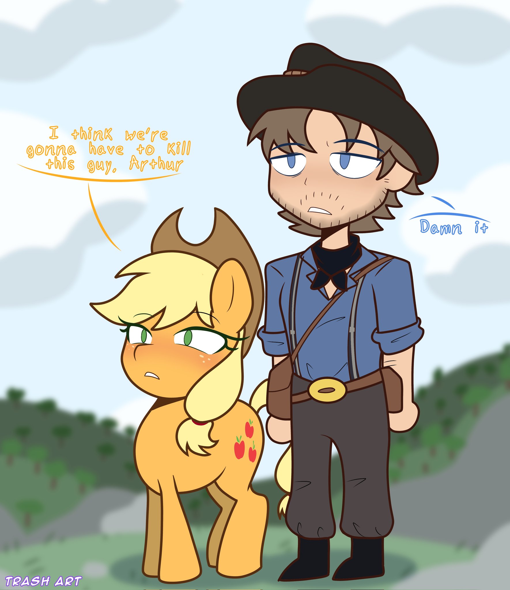 3722406 Safe Artist trash Art Applejack Earth Pony Human Pony 3722406-safe-artist-trash-art-applejack-earth-pony-human-pony