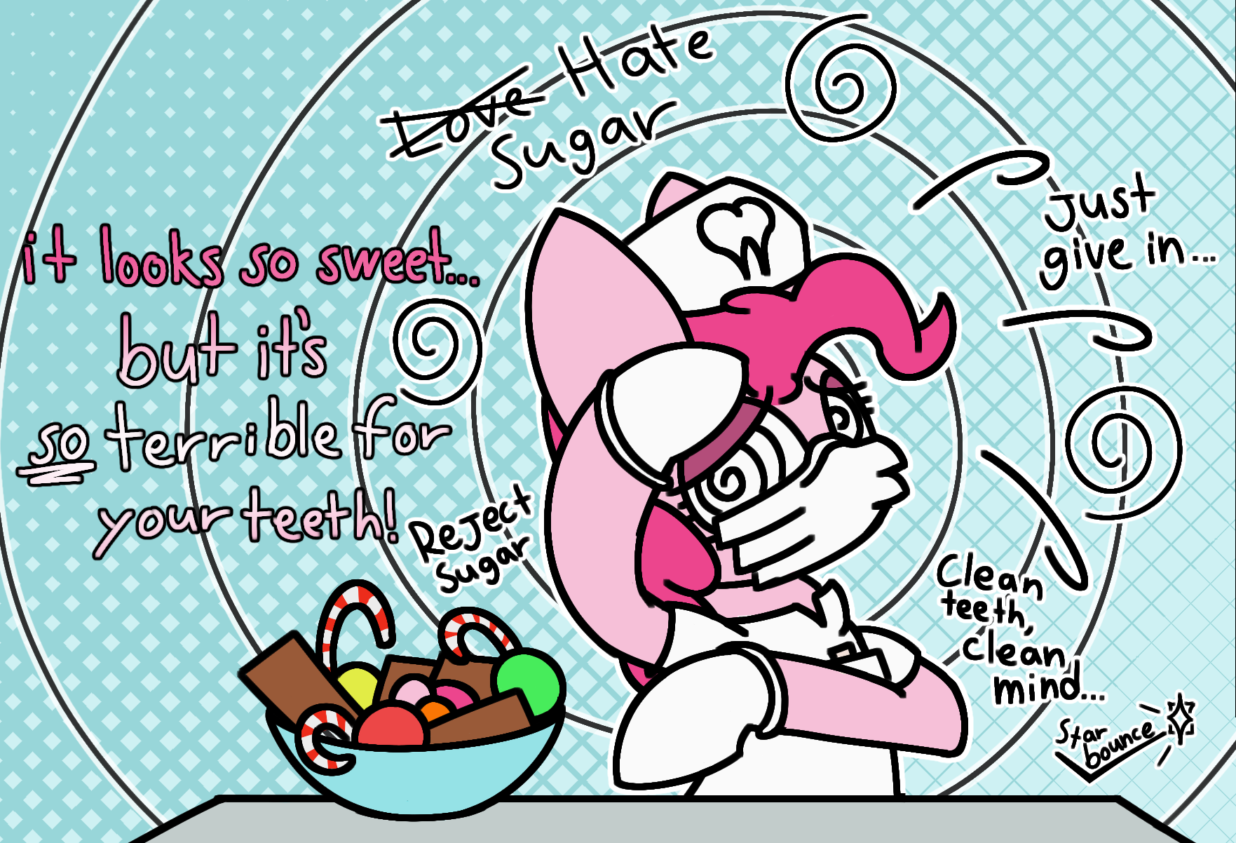#3544815 - safe, artist:starbounce, pinkie pie, earth pony, pony, g4 ...