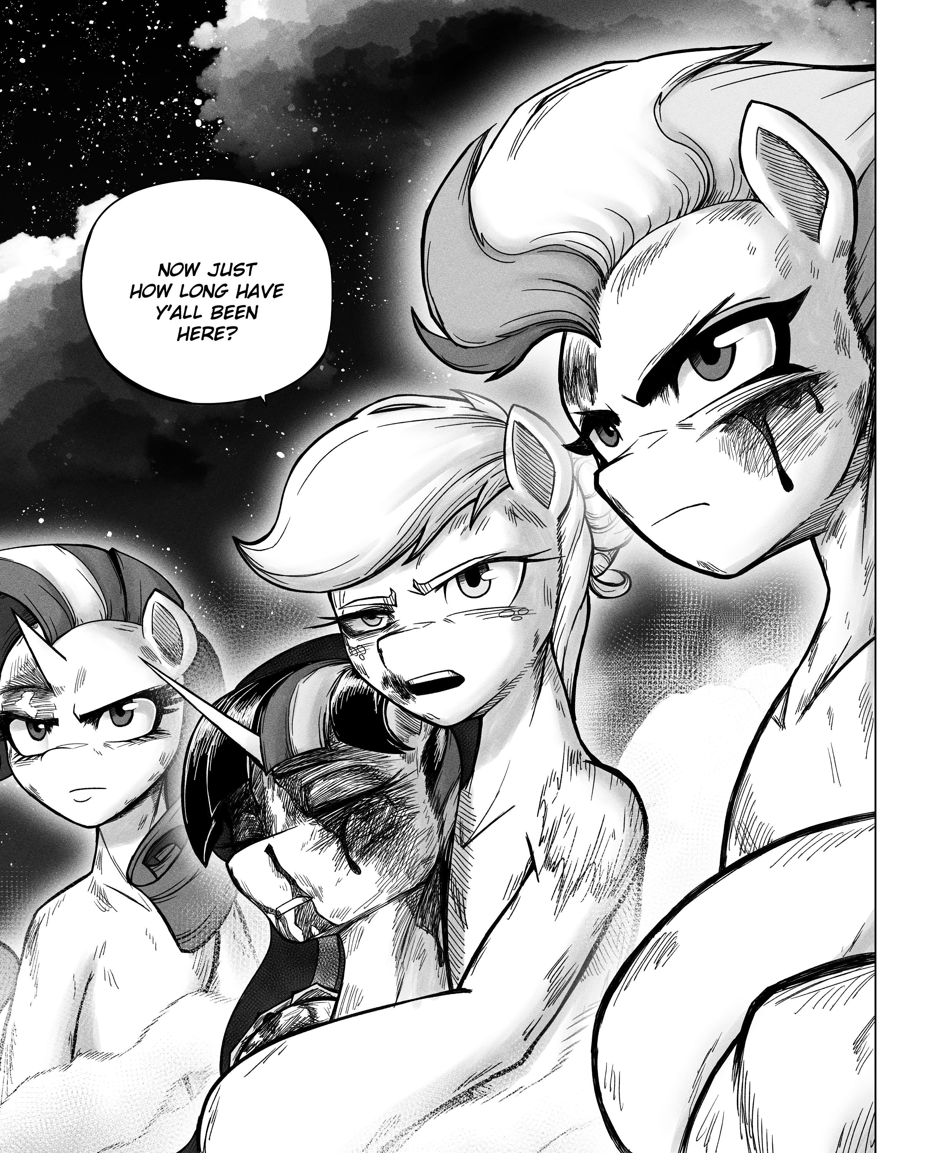 #3568672 - semi-grimdark, artist:begoliah, applejack, rainbow dash ...