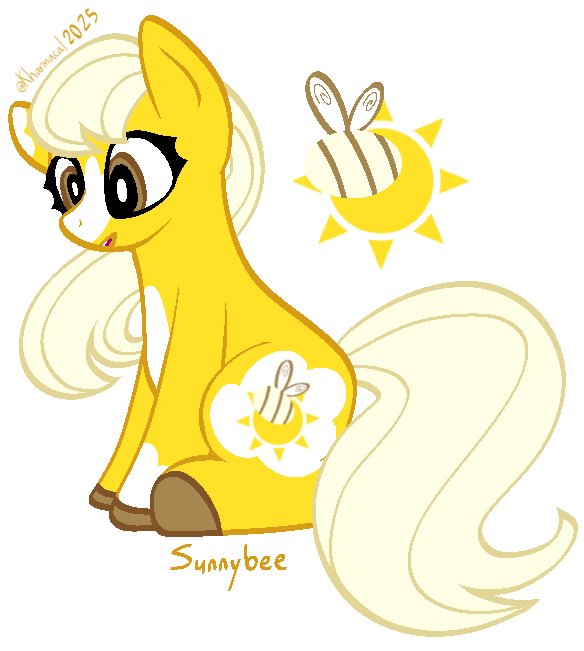 3571603 safe, artist kharmacal, oc, oc only, oc sunnybee, earth pony