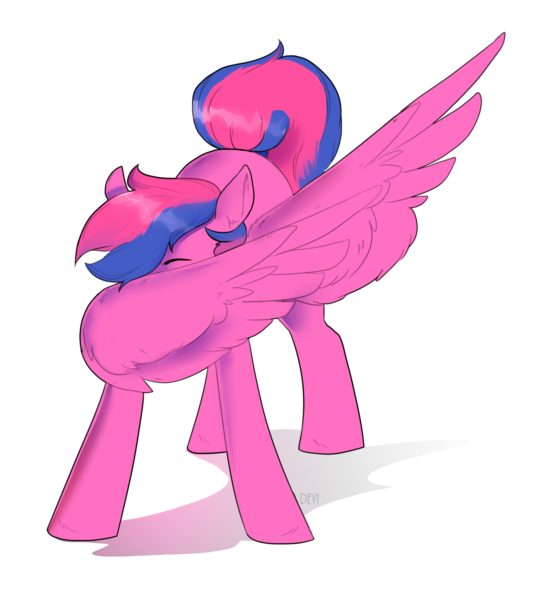 #3561036 - safe, artist:devi_shade, oc, oc only, pegasus, pony, dab ...