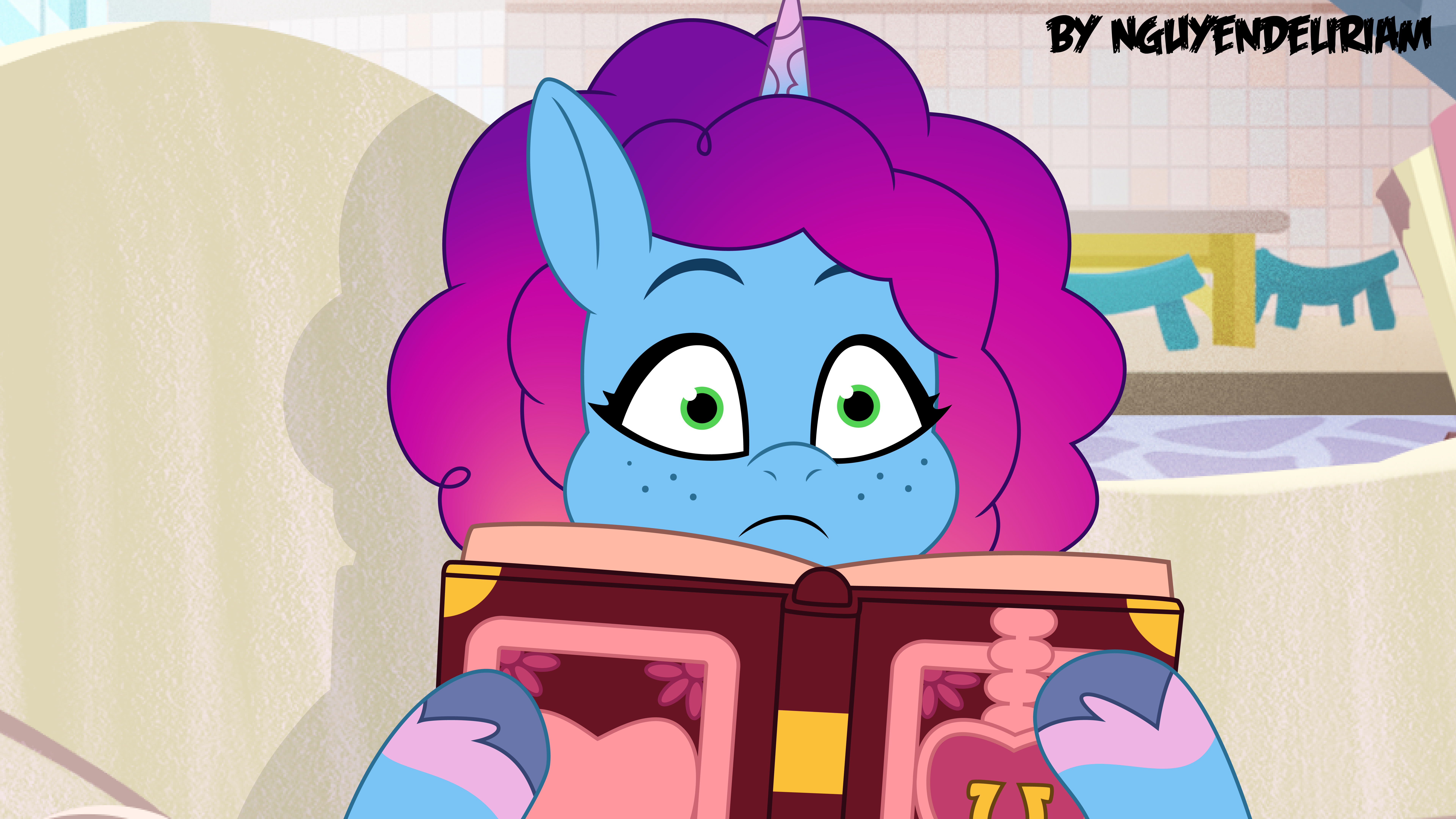 Click Crystal Fast #3908250 - safe, artist:nguyendeliriam, misty brightdawn, pony, unicorn ...
