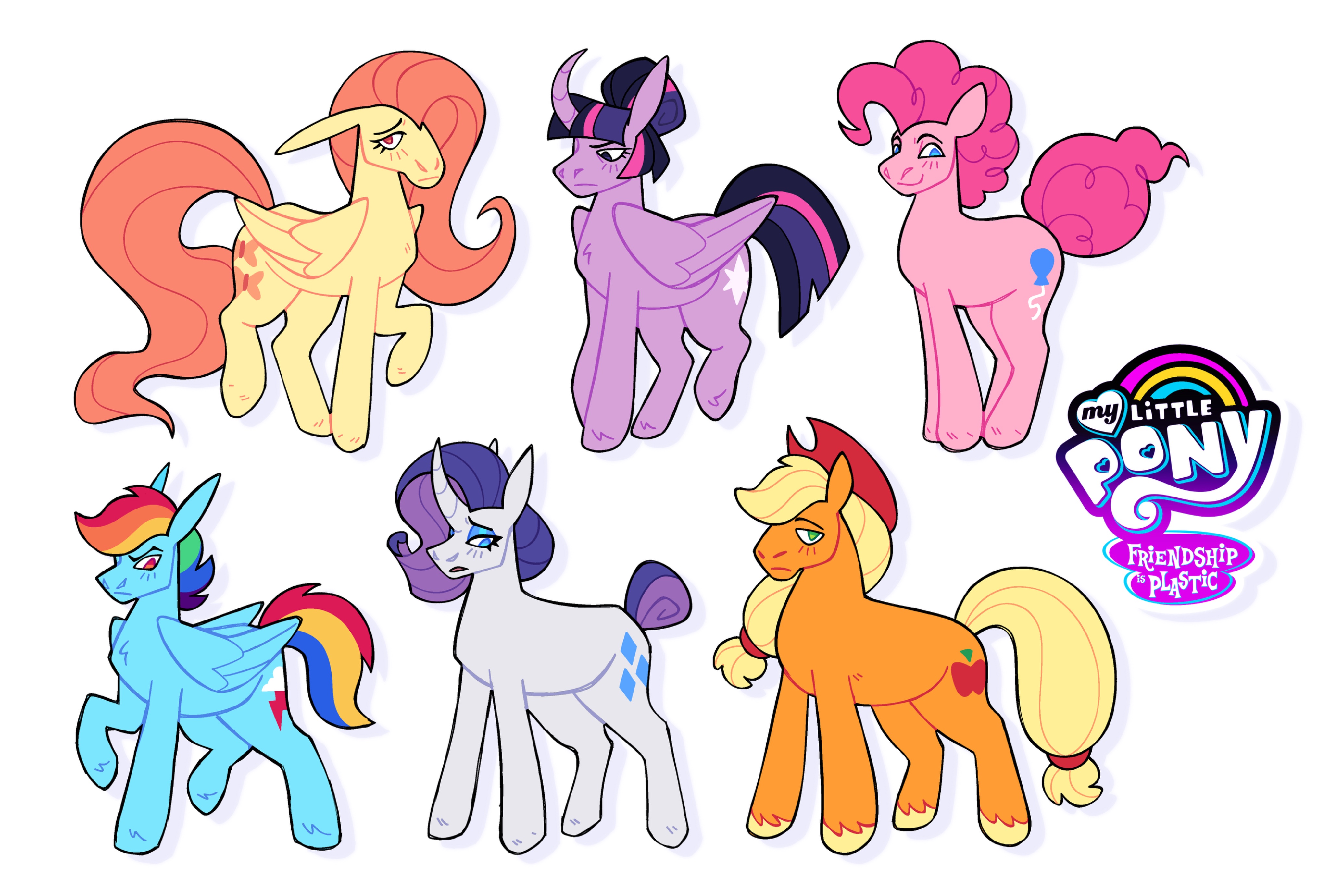 Window Display Lock Rarity Mlp #3776656 - safe, artist:lockandkeyhyena, applejack, fluttershy, pinkie ...