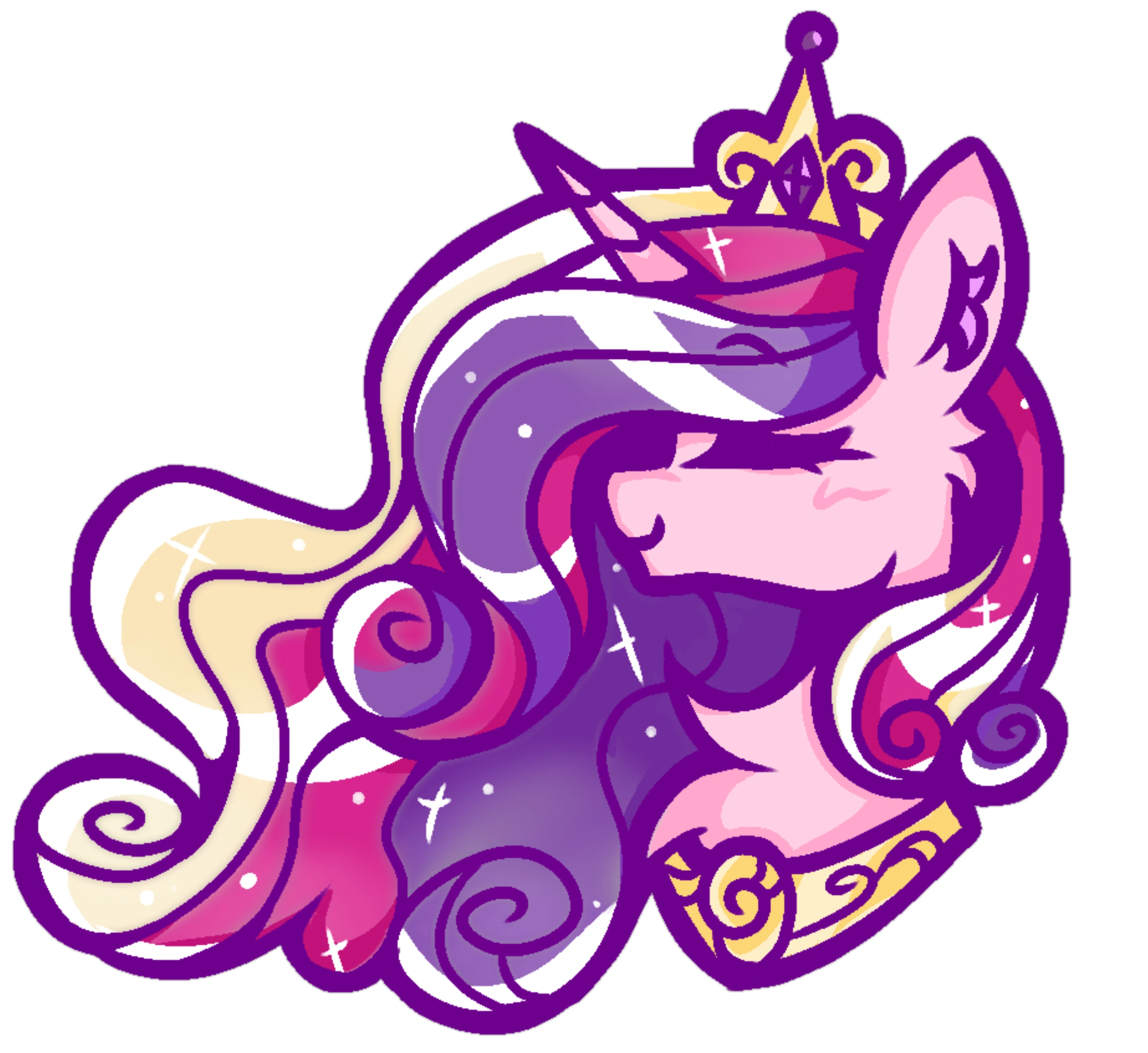 Vs Code View #3897769 - safe, artist:布洛芬颗粒, princess cadance, alicorn, pony, g4 ...