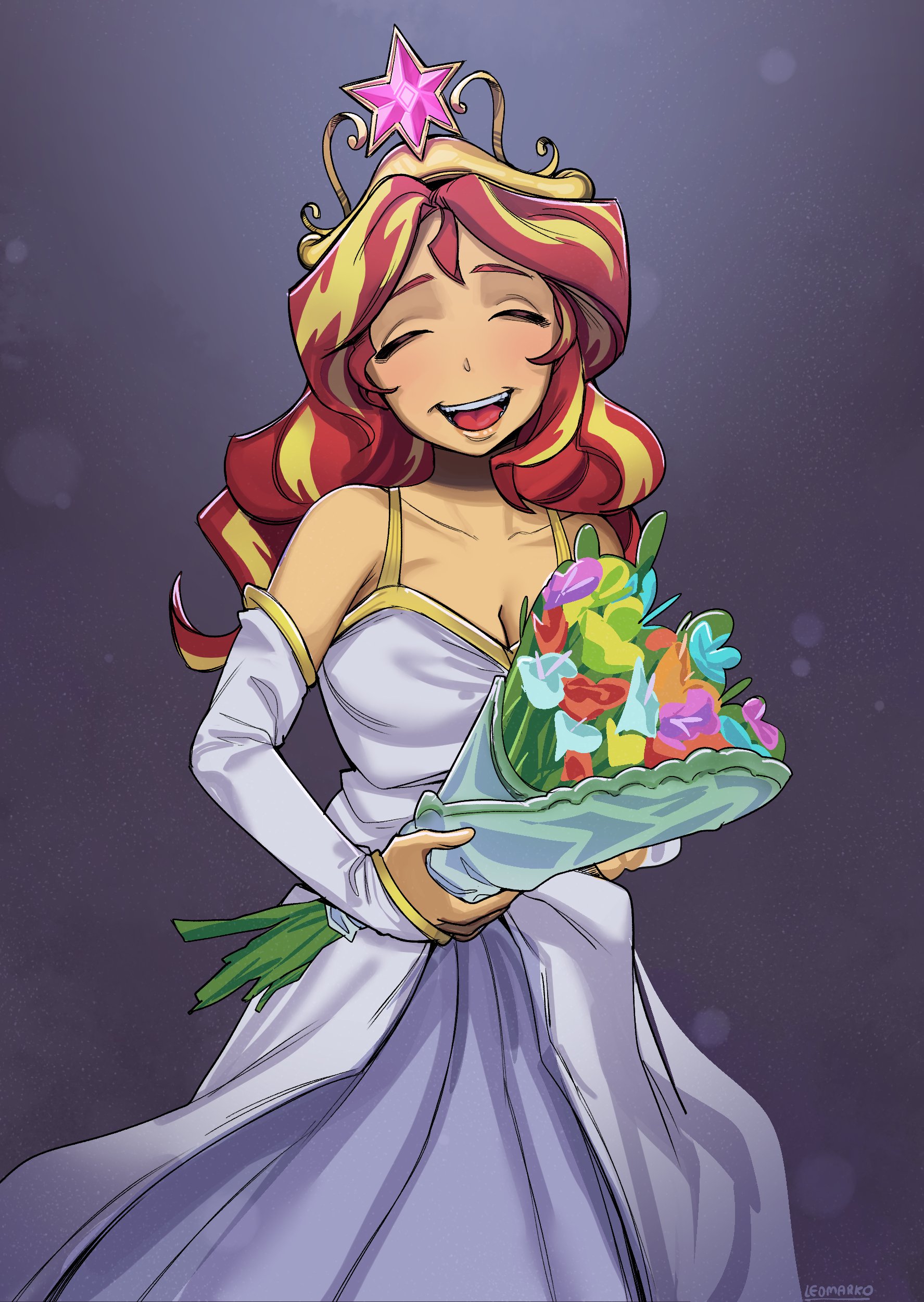 #3901873 - safe, artist:leomarko_, sunset shimmer, human, equestria ...